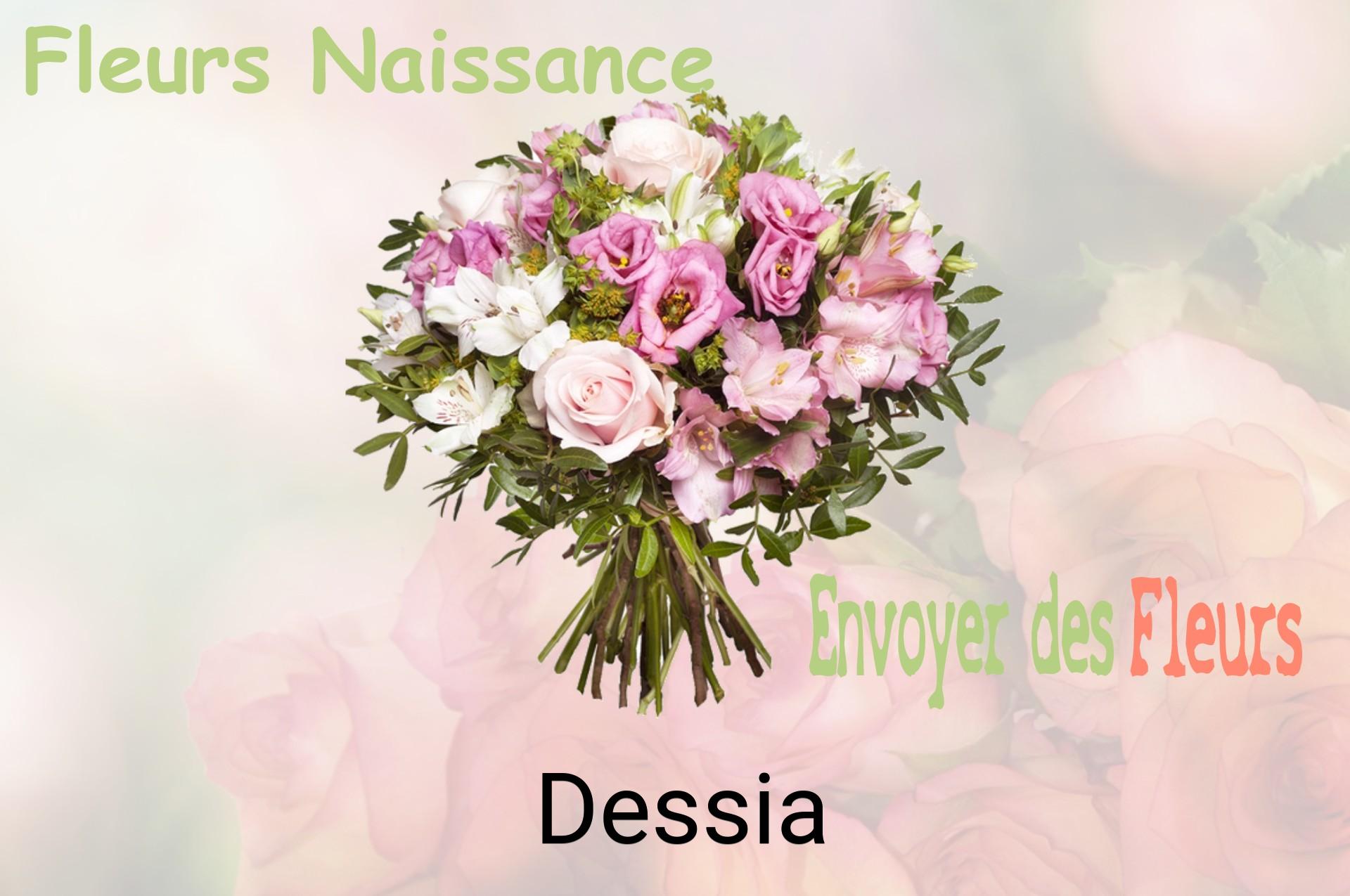 Bouquet de fleurs de naissance livré à Dessia